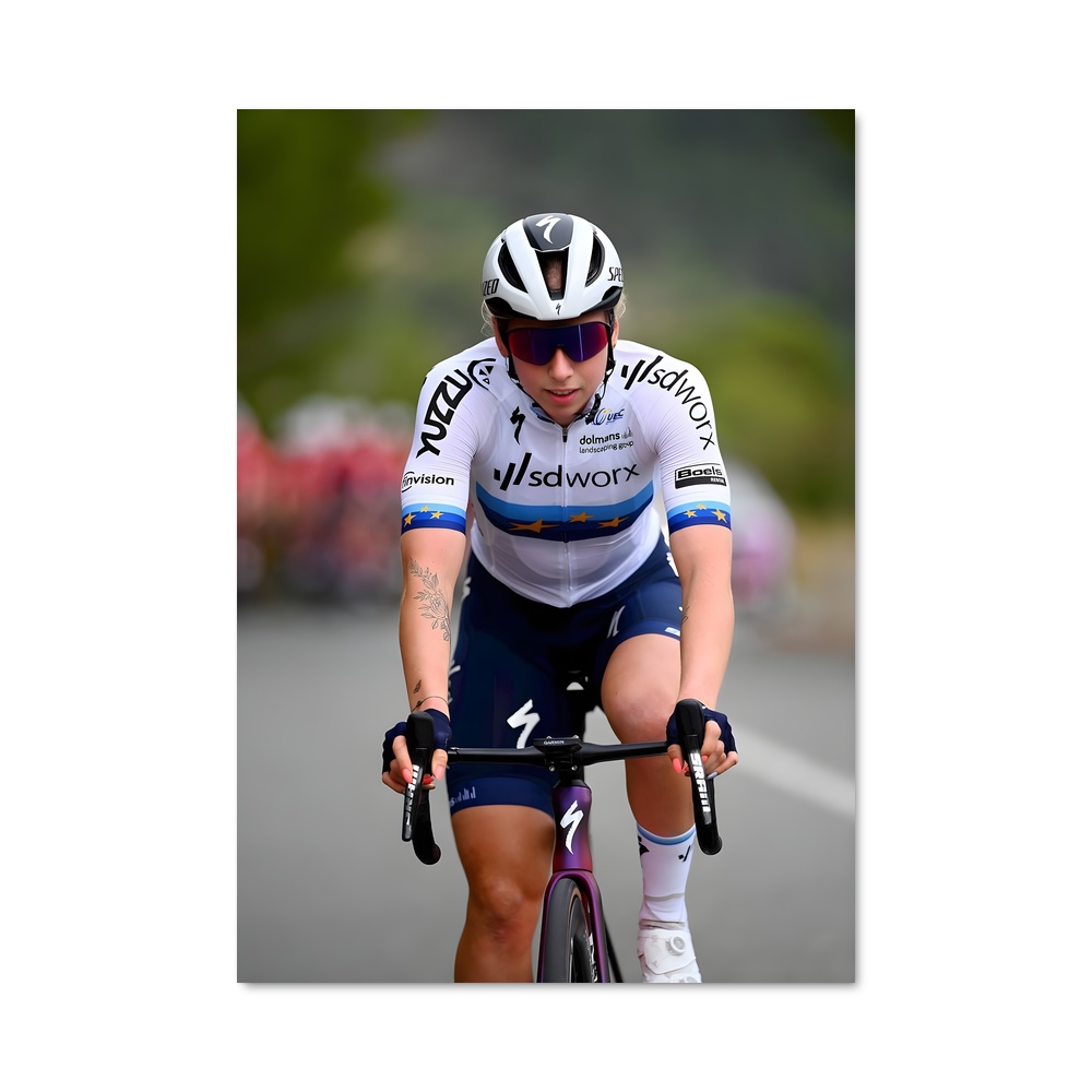 Poster Lorena wiebes – affiche Cyclisme